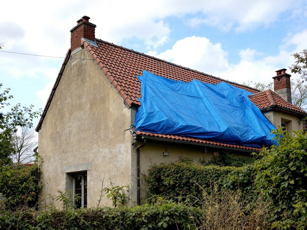 Dépannage d'urgence pour recherche et réparation de fuite de toiture à Toulouse