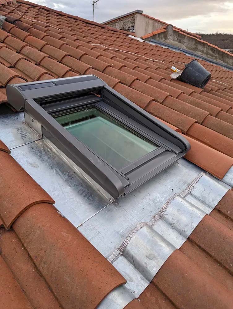 Pose de fenêtre Velux réalisée pour Patrick Cathala